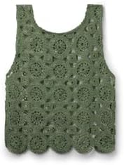 Woman's Crocheted Geometric Top
