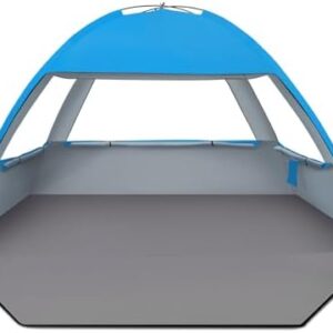 Venustas Beach Tent Sun Shelter for 3-10 Person, UPF 50+ UV Protection Canopy, Lightweight and Easy Setup Cabana, Portable Beach Shade