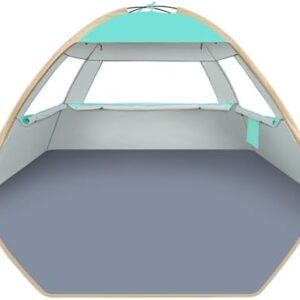 Gorich Beach Tent Sun Shelter for 3/4-5/6-7/8-10 Person with UPF 50＋ UV Protection, Lightweight & Easy Setup Beach Shade Canopy, Portable Beach Shade Tent Beach Cabana