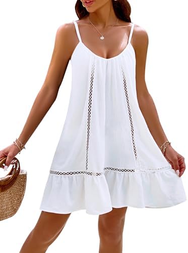 Blooming Jelly Womens Bathing Suit Cover Up Swim Beach Dresses Cover Ups Spaghetti Straps Swimsuit Coverups 2025