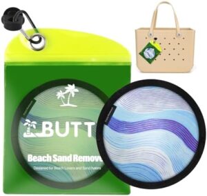 Talc-Free Double Capacity Sand Remover for Beach - Gentle on Skin Instant Sand Removal Bag with Natural Ingredients - Beach Essentials & Accessories for Vacation Travel and Cruise