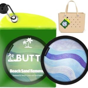 Talc-Free Double Capacity Sand Remover for Beach - Gentle on Skin Instant Sand Removal Bag with Natural Ingredients - Beach Essentials & Accessories for Vacation Travel and Cruise