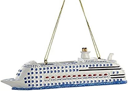 Kurt Adler Cruise Ship Christmas Ornament