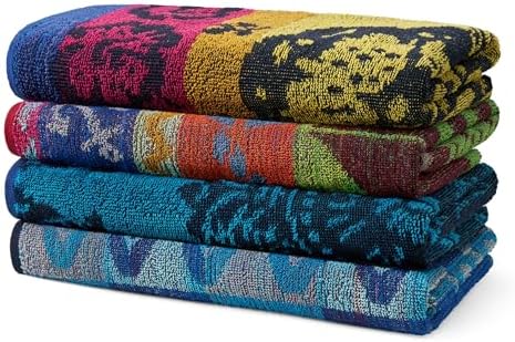 BEN KAUFMAN SALES CO Terry Beach & Pool Towel - Large Cotton Towels for Bath, Gym & More - Soft, Absorbent & Oversized Beach Towel Bundle - Multipack with Assorted Colors - 30” x 60” - Pack of 4