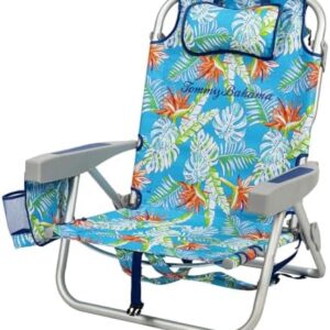 Tommy Bahama 2 Pack Backpack Beach Chair 5 Position Chair, Including Lay Flat (Floral)