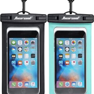 Hiearcool Waterproof Phone Pouch, Waterproof Phone Case for iPhone 16 15 14 13 Pro Max, IPX8 Cellphone Dry Bag Beach Cruise Ship Essentials 2Pack-8.3"