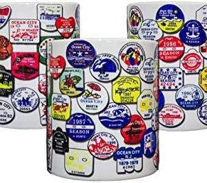 Ocean City, New Jersey Beach Tag Collage 11oz. Coffee Mug